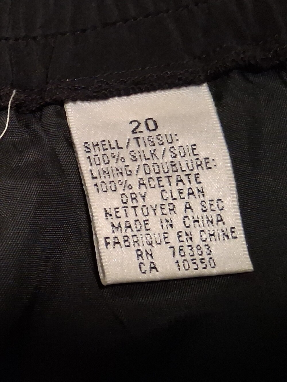 August Silk Classic Pleated Women's Skirt in Black - Picture 7 of 7
